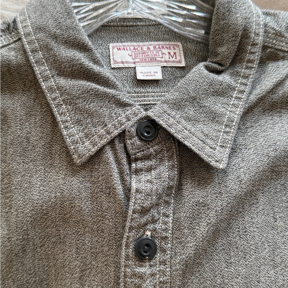 Wallace & Barnes Gray Casual Button Down Shirt